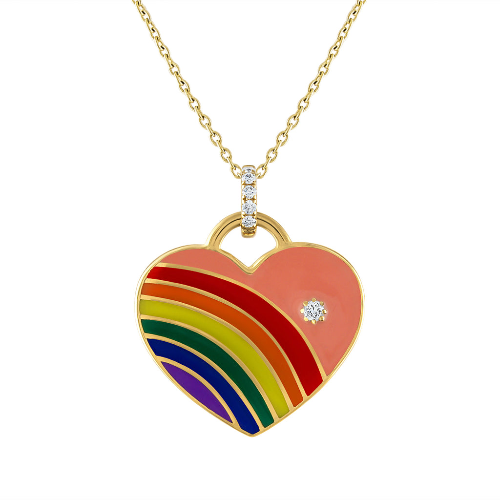 Lisa Statt X My Story Enamel Heart Pendant
